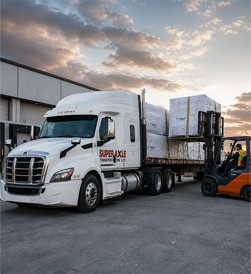 Super Axle Transportation freight truck